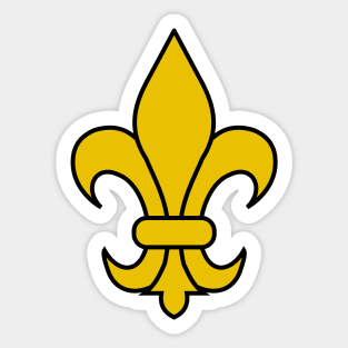 fleur de lis (gold) Sticker